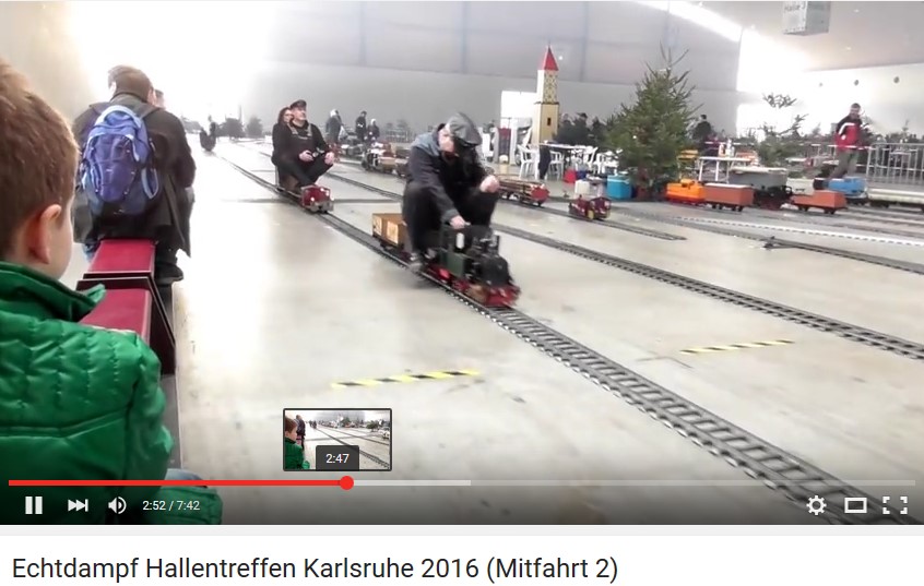 Echtdampfhallentreffen Karlsruhe 2016 (Mitfahrt 2) 7 minuten