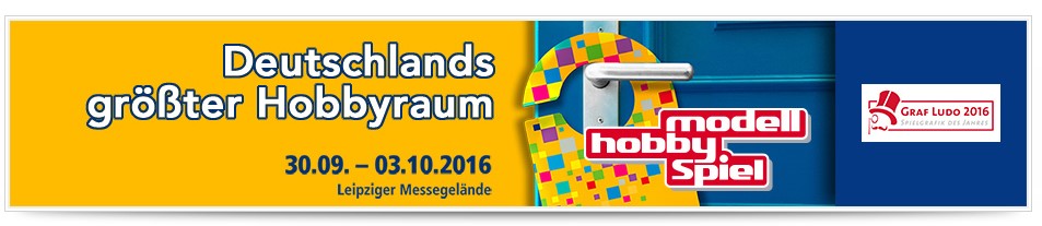 21 Jahre modell hobby spiel in Leipzig vom 29. September bis 03. Oktober 2016 - Die Ausstellung fr Modellbau und Modelleisenbahn sowie kreatives Gestalten und Spiel 