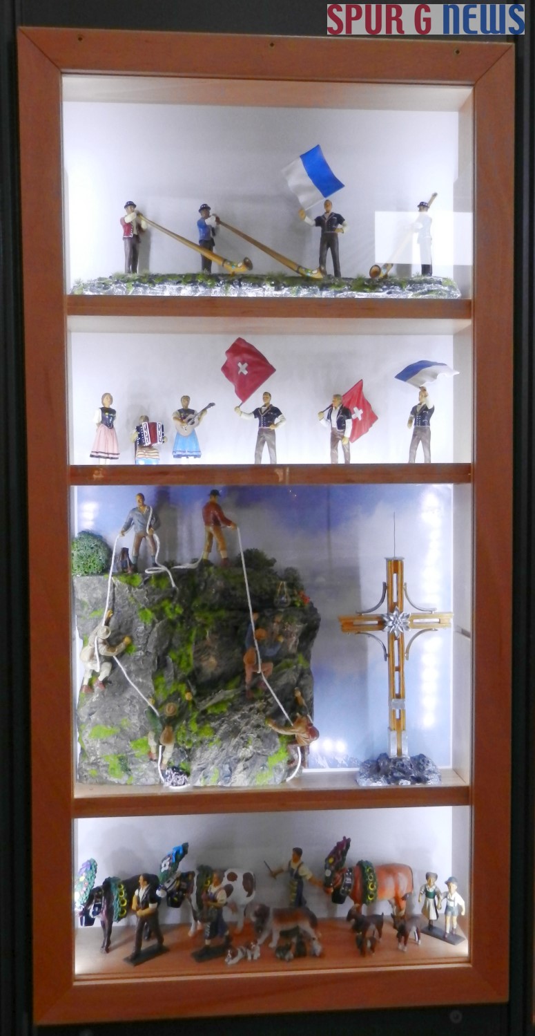 Leuchtkasten mit den Schweizer Figuren von PREHM-MINIATUREN - erhltlich im gut sortierten Fachhandel