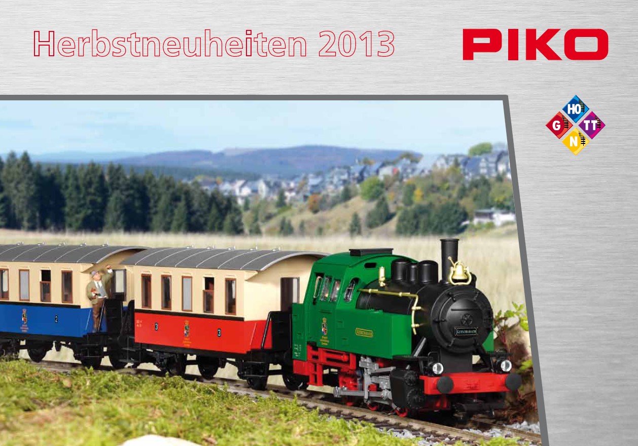 Herbstneuheiten von PIKO Sonneberg. Hier geht es zum G-Scale Flyer. 