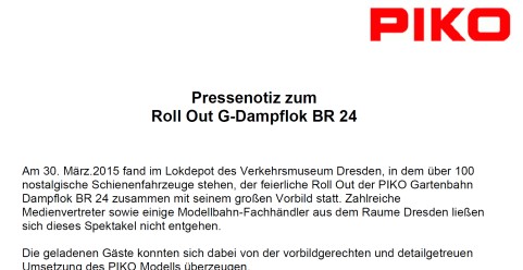 Hier geht es zur Originalpressemeldung von PIKO. 