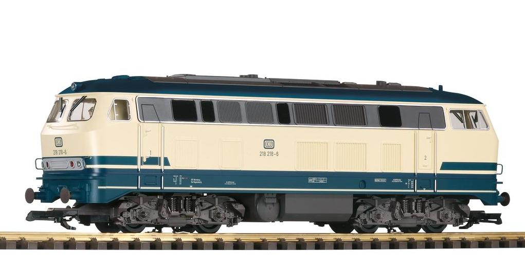 PIKO Neuheit 2018 - Art. Nr.37509, Diesellok der Baureihe 218 ozeanblau/beige BR 218-281-6