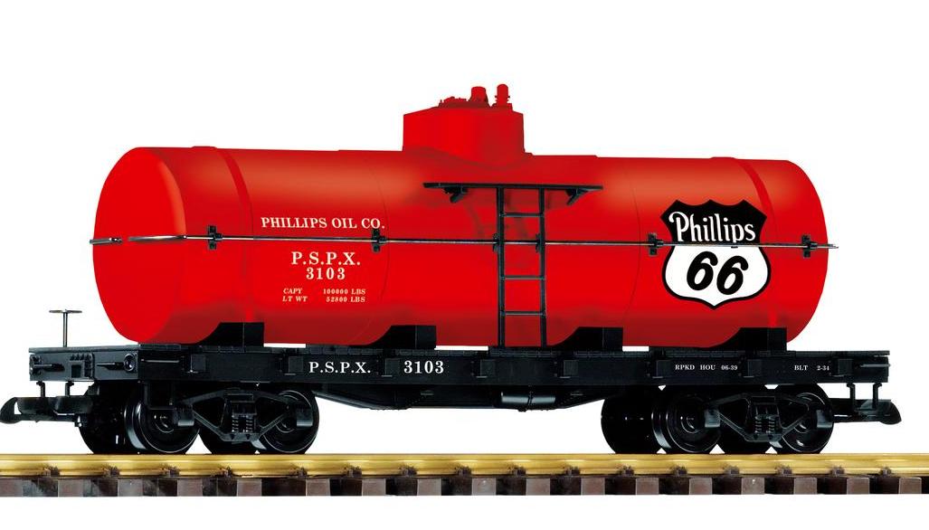 PIKO 2018 - Kesselwagen - Tankwagen Phillips 66, roter Tankwagen, roter Kesselwagen