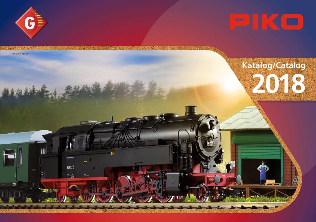 Der Gesamtkatalog 2018 mit 204 Seiten fr PIKO G-Scale wurde auch erstellt und ist im PIKO Shop als Printausgabe fr 4 EUR (zzgl.Porto) im 1. Quartal zu haben. Einfach auf das Bild klicken und im PIKO Shop bestellen. 