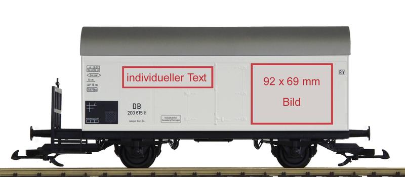 PIKO Bestellnummer: 30027IB, gedeckter Gterwagen, wei, Produktmerkmale: Lnge des Mocells: 385 mm