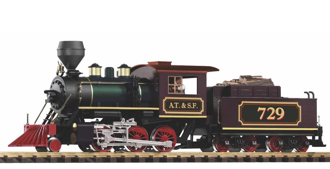 Dampflok MOGUL Nr. 729 der A.T.& S.F. Railroad