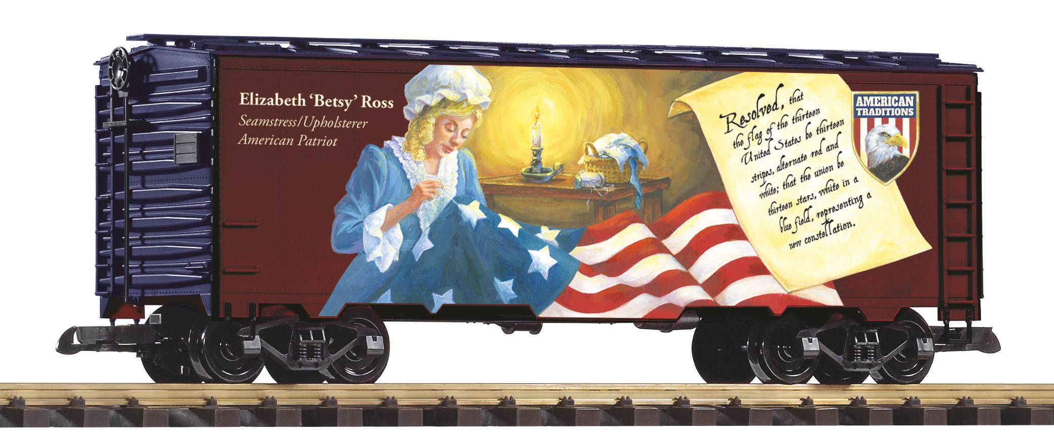 G Khlwagen "Patriot" - Mit Betsy Ross - nhte die erste Fahne der USA - Art. Nr. 38922 - Neuheit 2021