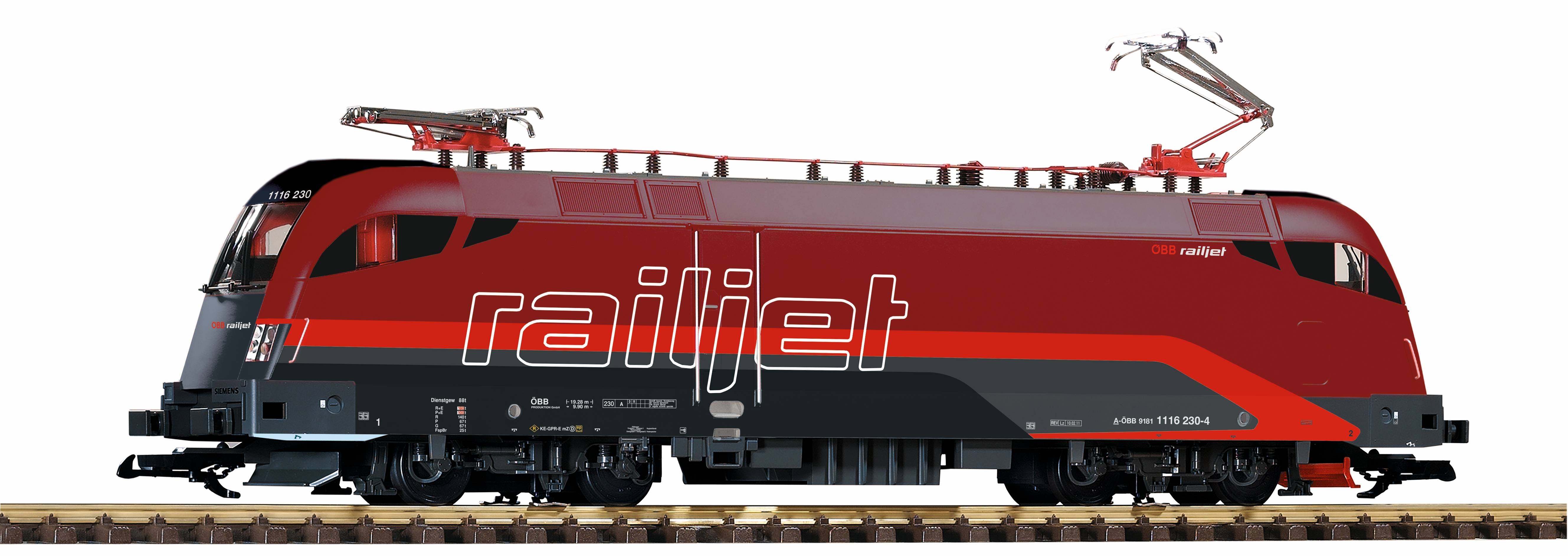 PIKO Neuheit 2021 - G E-Lok mit Sound - BR 1116 Railjet der BB. Art.Nr. 37400