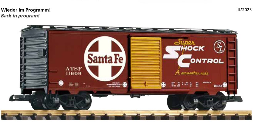 G Gterwagen, Khlwagen Santa Fe, Steel Boxcar - ATSF- Art. Nr.38926- Wieder im Programm 