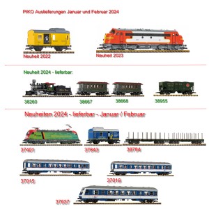PIKO Auslieferungen Neuheiten 2024 - Januar und Februar! 