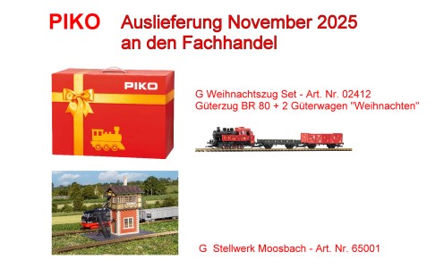 PIKO Neuheitenauslieferung November 2025 an den Fachhandel