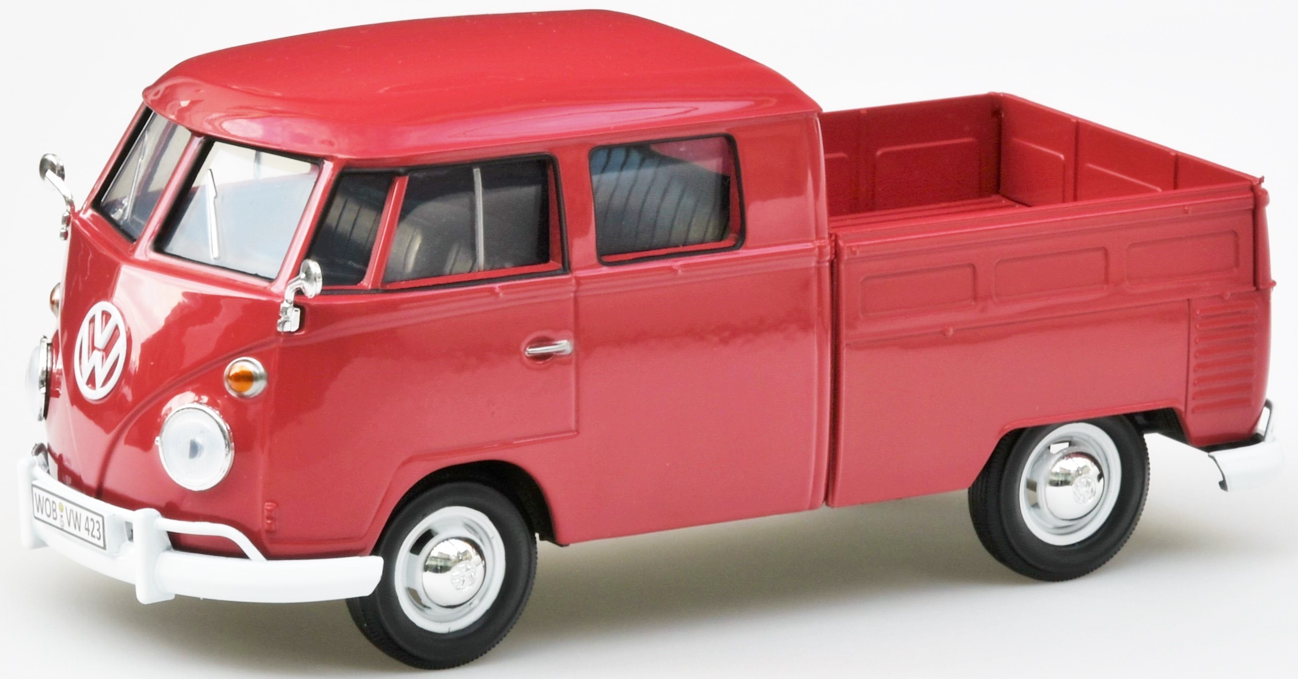 VW Bus Typ 2 T1 - rot  - Doppelkabine mit Pritsche