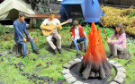 Lagerfeuerromantik und Campingatmosphre fr die Gartenbahn - Kunststoff- und Metallfiguren von Prehm-Miniaturen. 