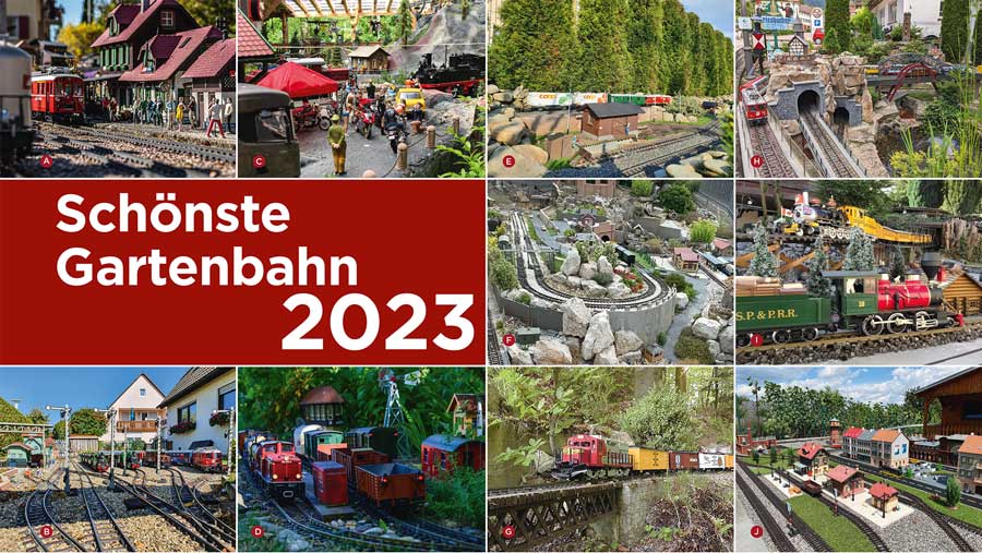 Das Hauptaugenmerk der Ausgabe 4 sind die 10 Wahlvorschlge fr die schnste Gartenbahn 2023. Hier gibt es dann auf der LGB Clubseite eine Abstimmung. Bei dieser kann jeder einmalig mit E-Mail Adresse teilnehmen. 