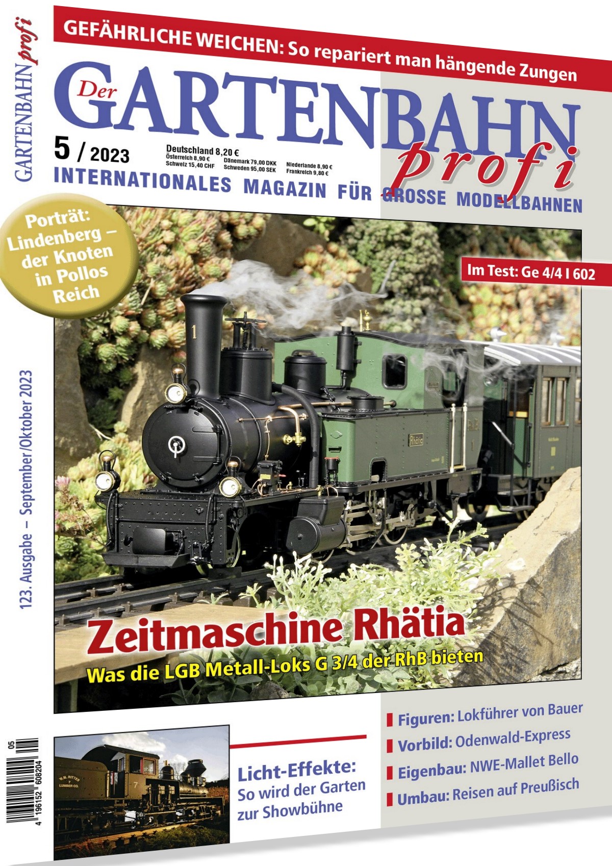 Der Gartenbahn profi: Zwei Rubriken haben es mir angetan: ab Seite 78 "Krper-Sprachen" Lokfhrer von Volker bauer Ge 4/4 I 602 - Millenium Lok von LGB 