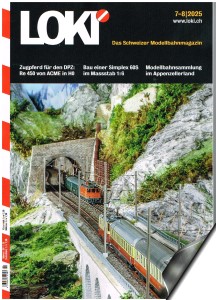 LOKI Das Schweizer Modellbahnmagazin 6/2025 ist an- und a0usgeliefert. 100 Seiten. Seite 42ff - Bündner Elektropionier für die Gartenbahn. Seite 68: Spezialzüge im Bündner Land