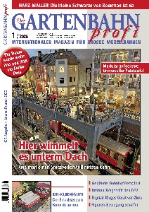 Der GARTENBAHN profi internationales Magazin für große Modellbahnen 6/2025 war am 20.10.2025 im Briefkasten und im Zeitschriftenhandel verfügbar.