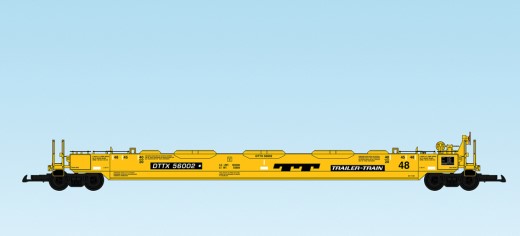 USA Trains : Art. Nr. 17144 - Intermodal Containerwagen TTX rotes Logo