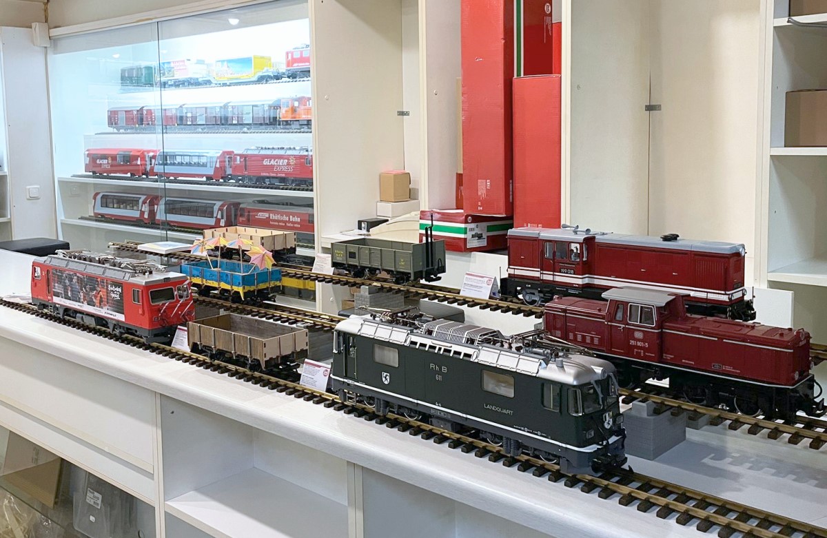 Die ausgestellten Neuheiten 2025 von LGB. 