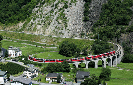 Die Feier beginnt am Bahnhof Brusio, mit einem gemeinsamen Spaziergang auf dem neuen Wanderweg, der vom Bahnhof zum Kreisviadukt fhrt. Dort wird nach Festreden und einem Festgottesdienst zur Einweihung des Wanderweges ein herzhaftes Bauernfrhstck angeboten. Im Anschluss daran findet die Sagra della Castagna im Sportzentrum Casai in Campascio statt. Hier warten ein Markt mit lokalen Produkten, gefhrte Besichtigungen der Kastanienhaine und natrlich ein Mittagessen auf Kastanienbasis auf die Besucher.