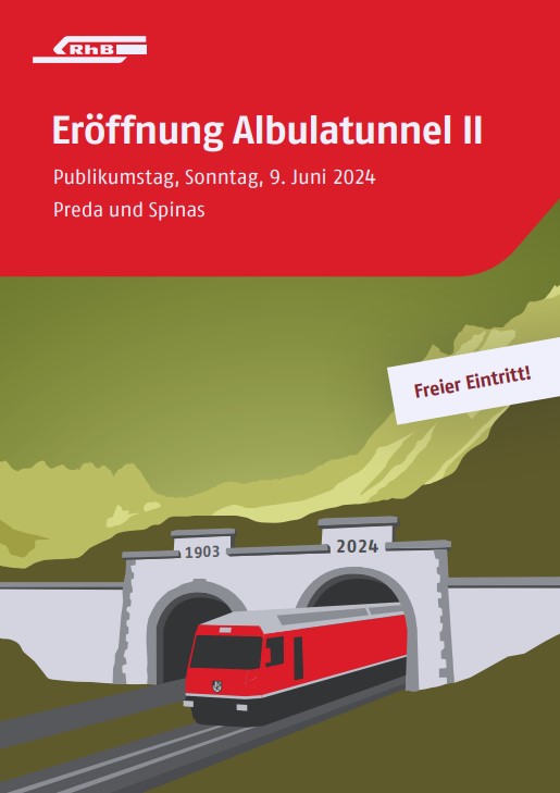 Morgen Sonntag, 9. Juni 2024, findet in Preda der Publikumstag fr die breite ffentlichkeit statt. Auf die Besucherinnen und Besucher wartet ein abwechslungsreiches Programm mit diversen Attraktionen, Unterhaltung, Information und Kulinarik. Einen Flyer knnen Sie hier downloaden. Einfach auf das Bild klicken! 