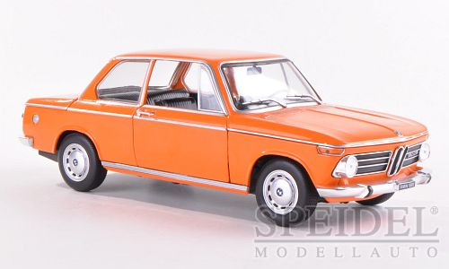 BMW 1600 ti, orange, Baujahr 1968 - Modellauto im Maßstab 1:24 von WhiteBox