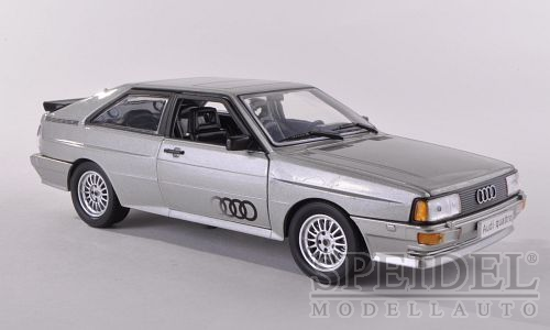 Audi Quattro, silber, Baujahr 1986 - Modellauto fr die Gartenbahn 1:24