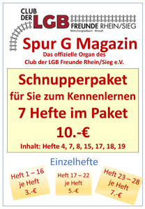 Spur G Magazin - Schnupperpaket - 7 Ausgaben - Online bestellbar!  