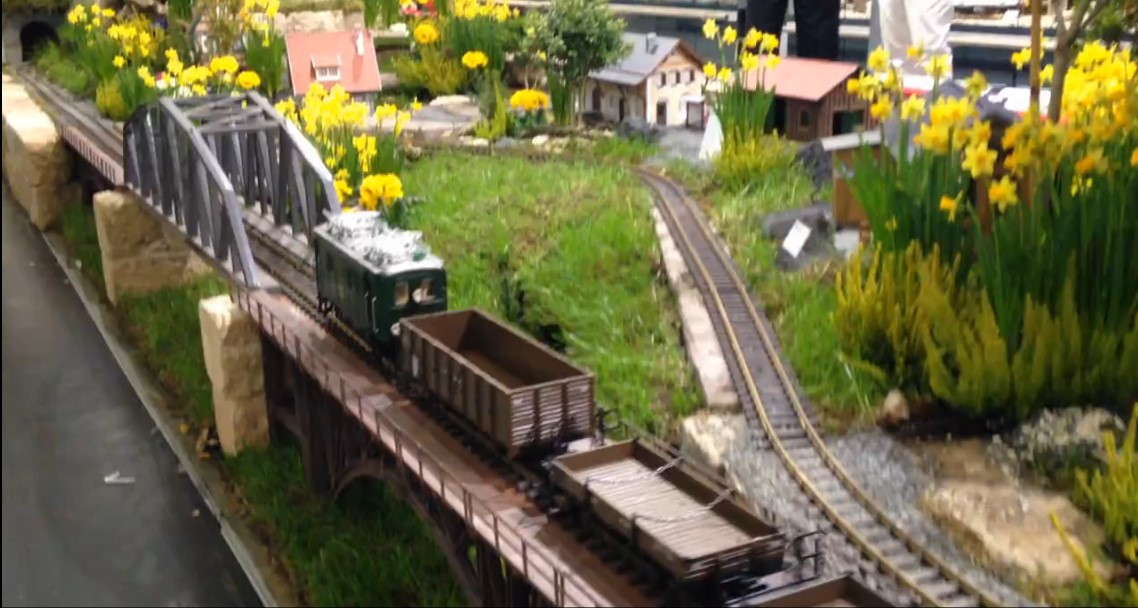 Video der LGB Anlage auf der Internationalen Spielwarenmesse 2014 in Nrnberg. 