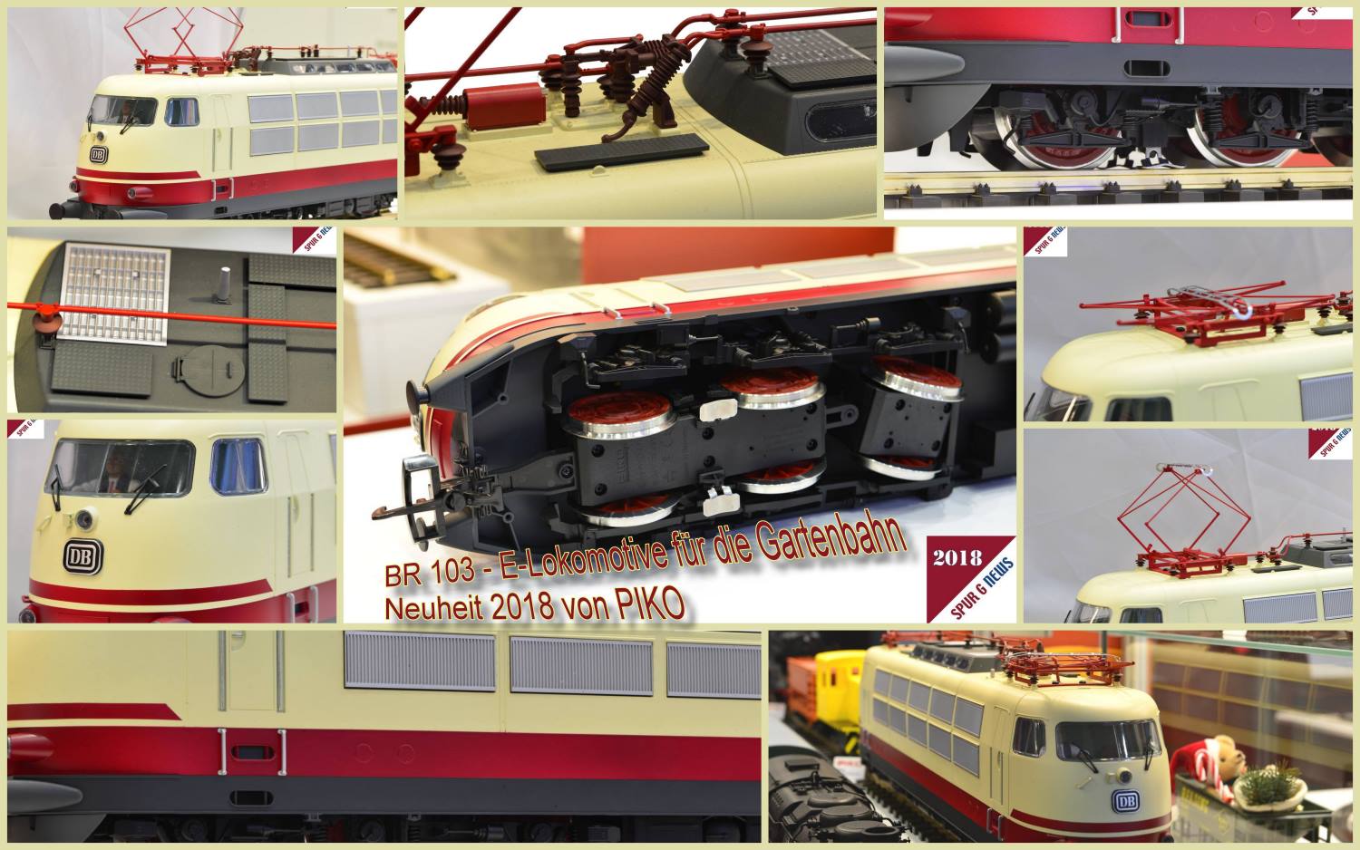 PIKO - BR 103 - E-Lok fr die Gartenbahn - Details! 