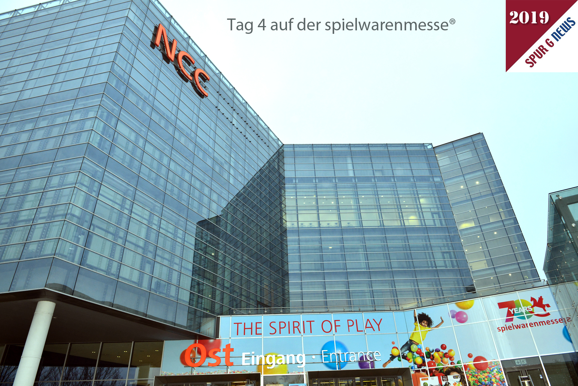 Der vorletzte Tag, Samstag, auf der spielwarenmesse 2019. Wir sind nach ca. 60 Minuten Fahrt wieder gut auf dem Parkplatz vor dem NCC Pressecenter angekommen. Einlass ist nun um 8:45 Uhr fr die Fachbesucher. Heute kommen sehr viele Besucher fr die Aussteller.