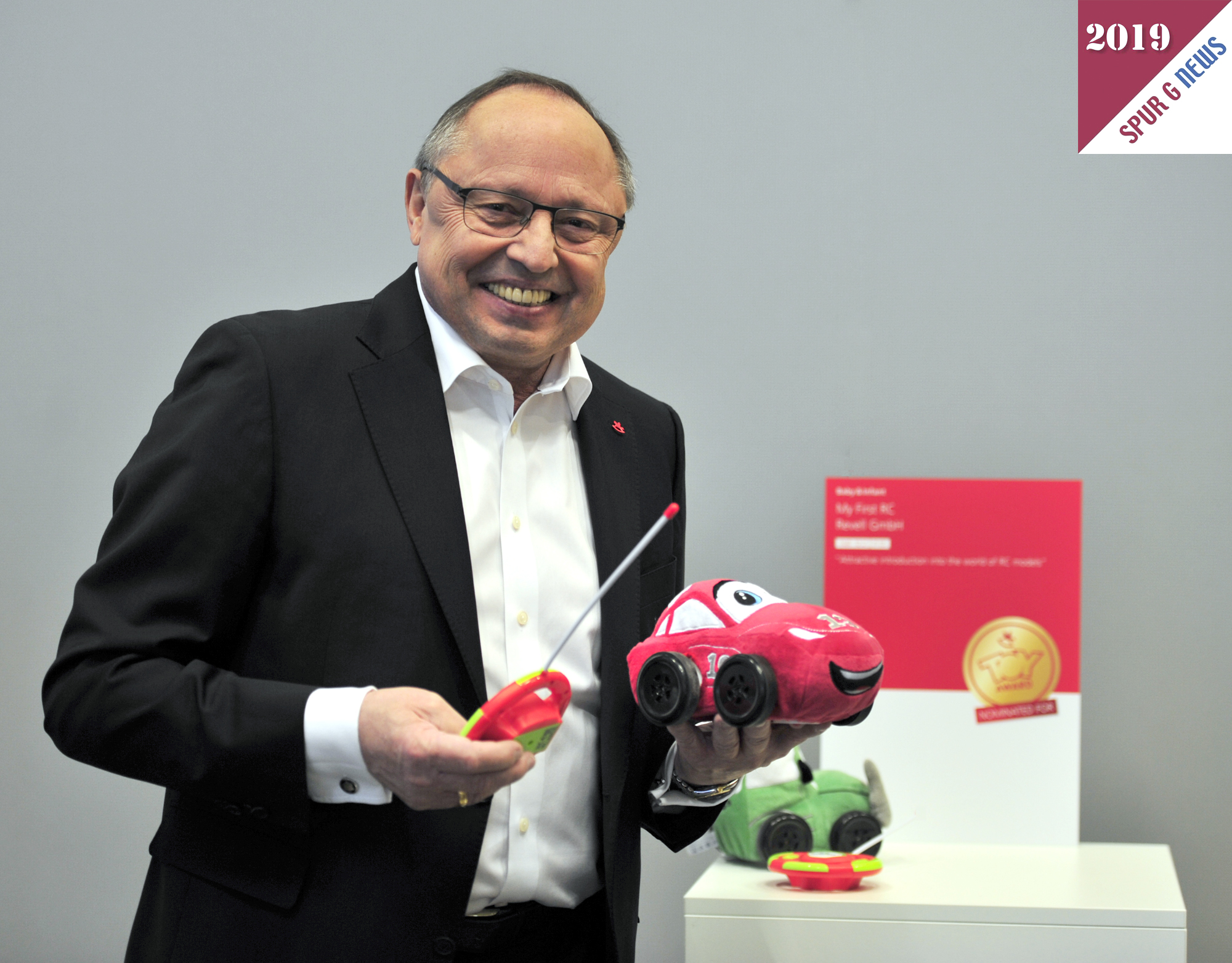 Herr Ernst Kick, Vorsitzender der spielwarenmesse®, bei der Hauptpressekonferenz 2019 mit Vorstellung der nominierten für den Toy Award 2019