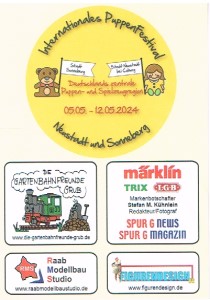 Internationales Puppenfestival in Neustadt bei Coburg und Sonneberg mit Modellbahnausstellung - RhB
