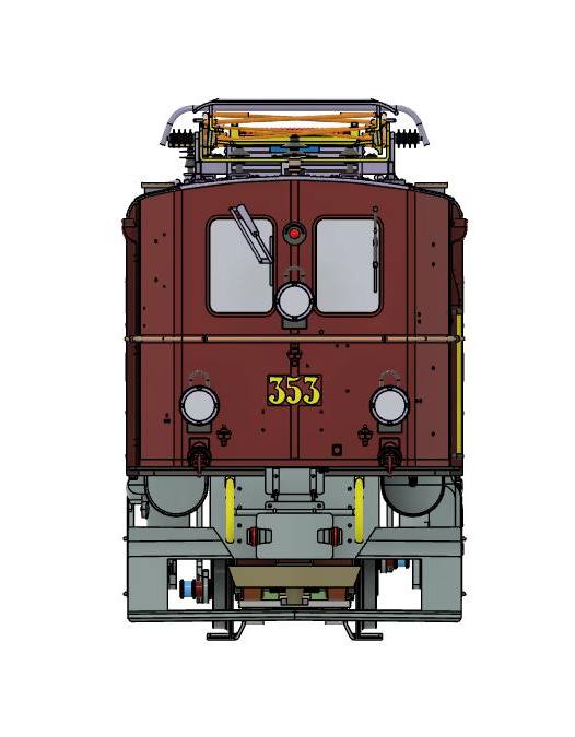 Modell der RhB Ellok Ge 4/5 351 - Art. Nr. 2050000 oder 2050012