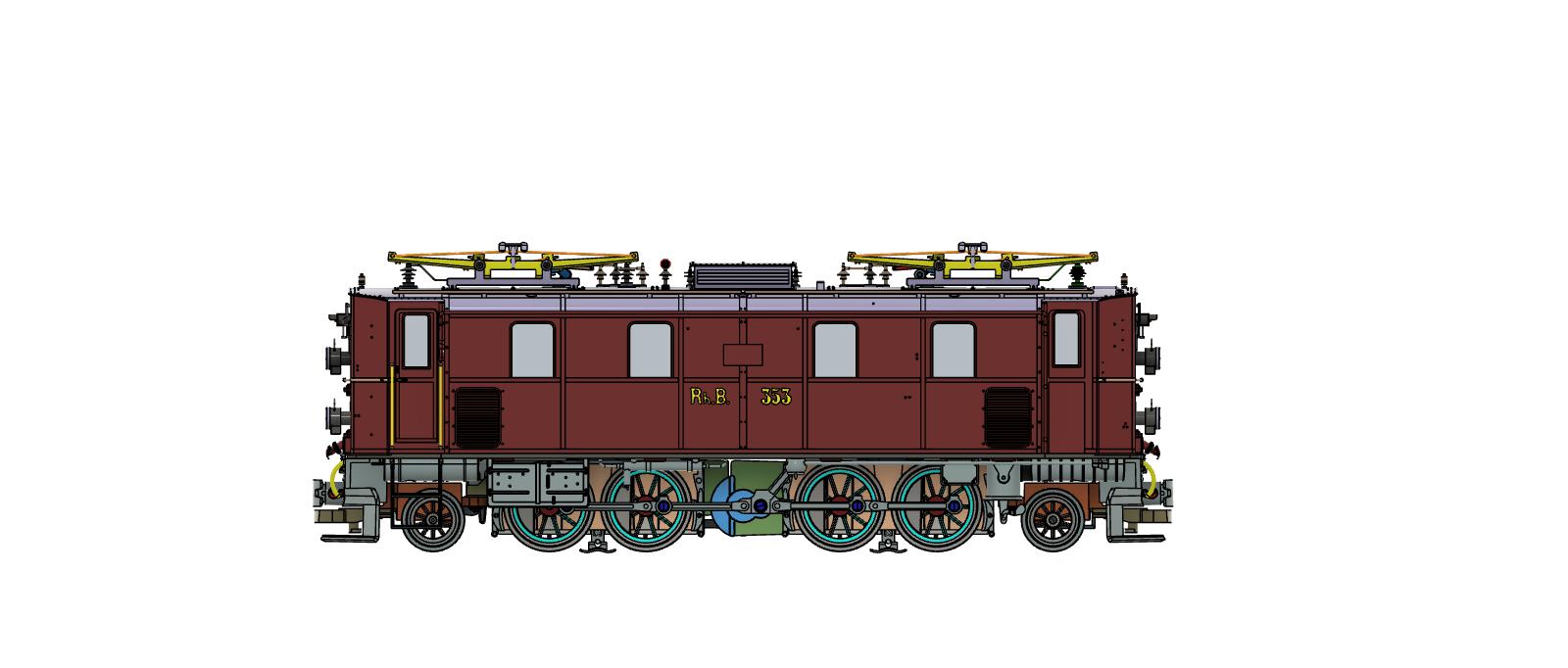 Modell der RhB Ellok Ge 4/5 351 - Art. Nr. 2050000 oder 2050012