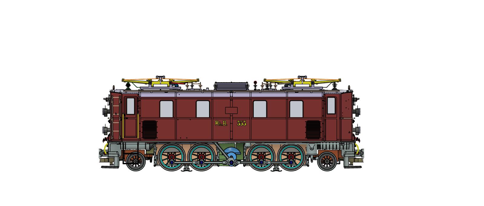 Modell der RhB Ellok Ge 4/5 351 - Art. Nr. 2050000 oder 2050012