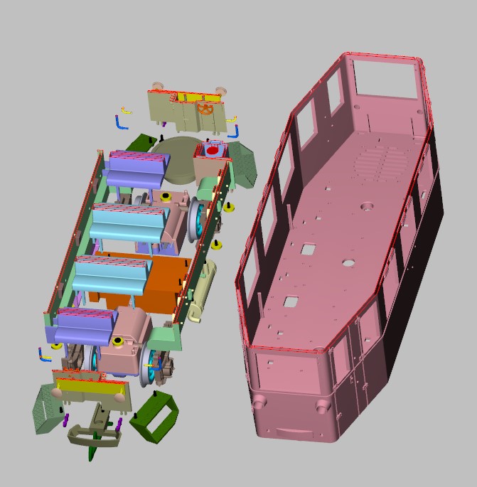 3D Konstruktion - die Wunderwaffe der Hersteller. So kann der T1 im 3 D Modell zerlegt werden! 