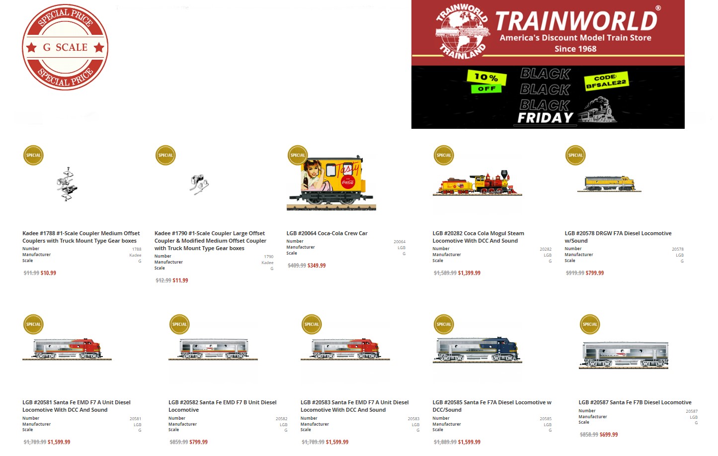 Der Black Friday bei Trainworld USA! 