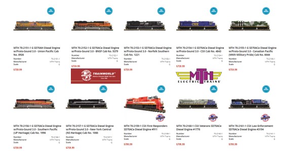 Neue US Dieselloks und Gterwagen von MTH 