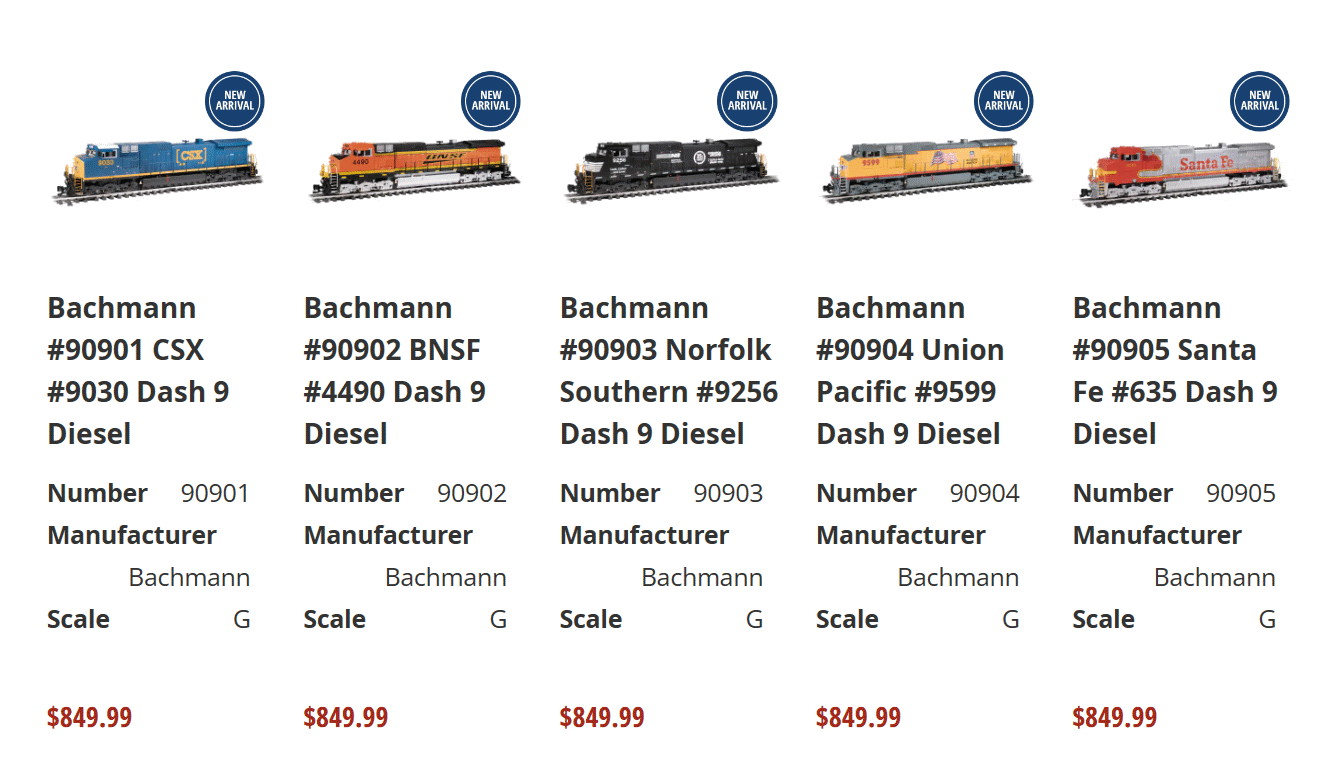 Alle neuen Artikel der Dash 9 Modelle von Bachmann finden Sie bei Trainworld® wenn Sie auf das obige Bild klicken. 
