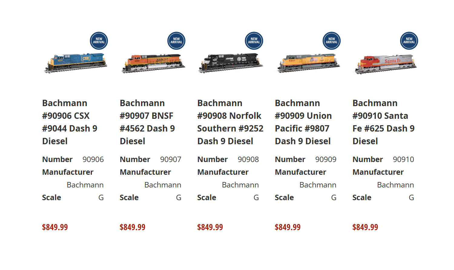 Alle neuen Artikel der Dash 9 Modelle von Bachmann finden Sie bei Trainworld® wenn Sie auf das obige Bild klicken. Hier sind nun die weiteren Modelle mit einer zweiten Nummer abgebildet. 