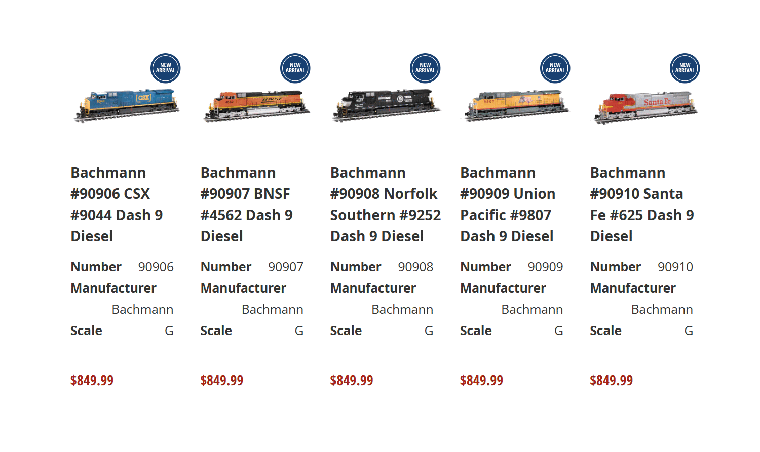 Alle neuen Artikel der Dash 9 Modelle von Bachmann finden Sie bei Trainworld® wenn Sie auf das obige Bild klicken. Hier sind nun die weiteren Modelle mit einer zweiten Nummer abgebildet.