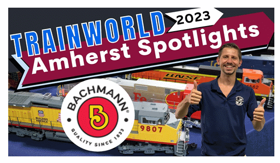 Die Dash 9 Versionen von Bachmann in Spur G sind in dem Video von der Amherst Trainshow von Trainworld® gut erklärt. (Auf´s Bild klicken und Video auf dem Youtube Kanal startet in neuem Fenster)