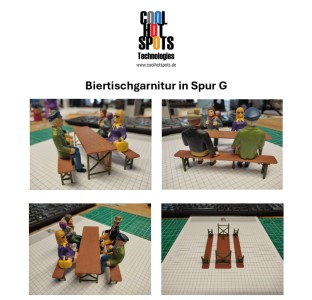 COOLHOTSPOTS Technologies - Biertischgarnitur f�r Spur G 