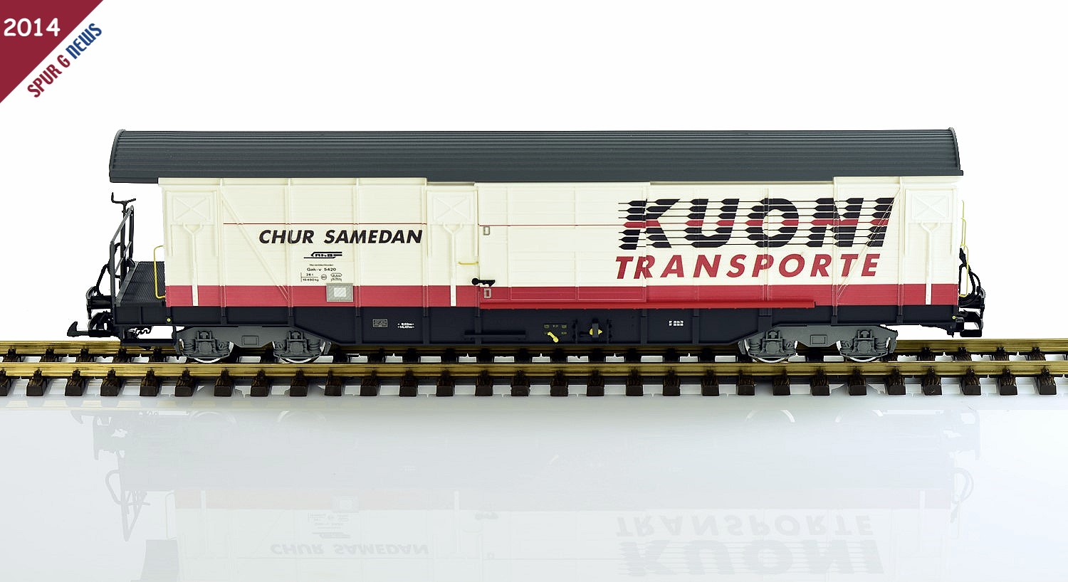 Exklusives Clubmodell fr den LGB Club aus dem Hause Mrklin fr das Jahr 2014 - LGB 40081 - Kuoni Transporte Gak-v 5420