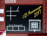 Zettelkasten auf dem LGB Museumswagen 2017. Vorgestellt am 17.12.2016 im Mrklin Museum Gppingen