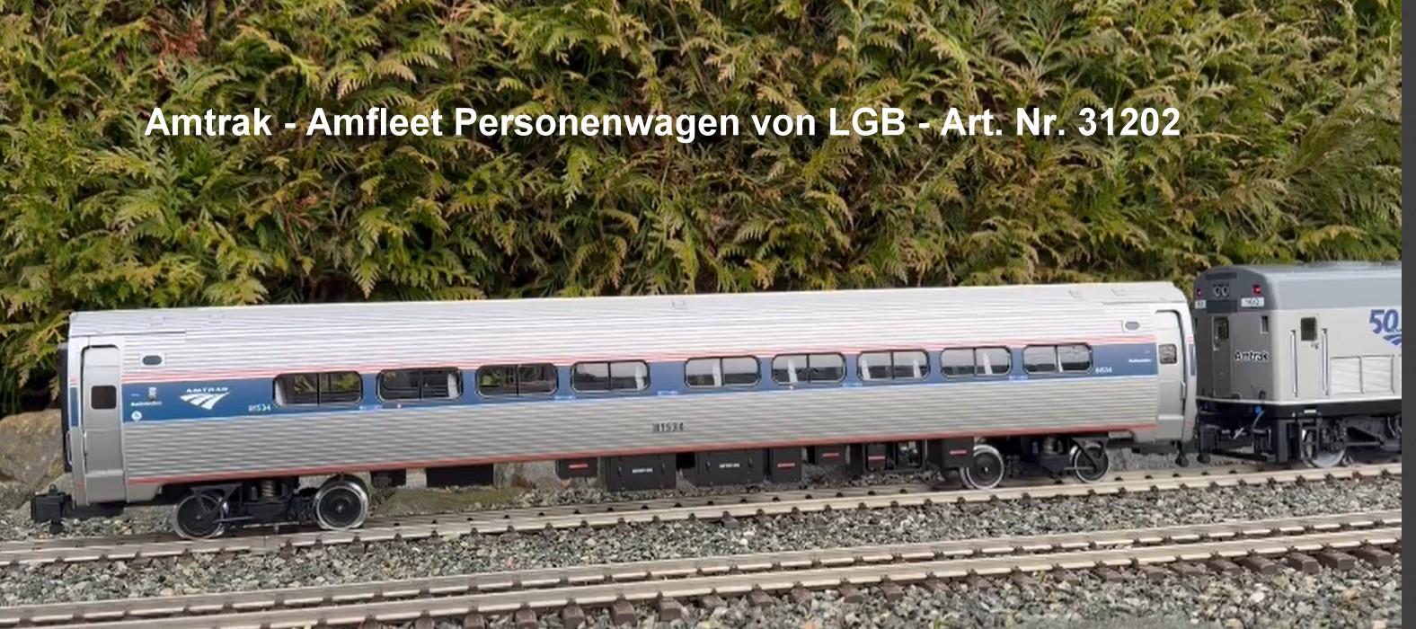 Hier knnen Sie den Kurzfilm von Hendrik Hauschild zum Amfleet Personenwagen LGB Art. Nr. 31202 ansehen. Wie immer auf das Bild klicken! 