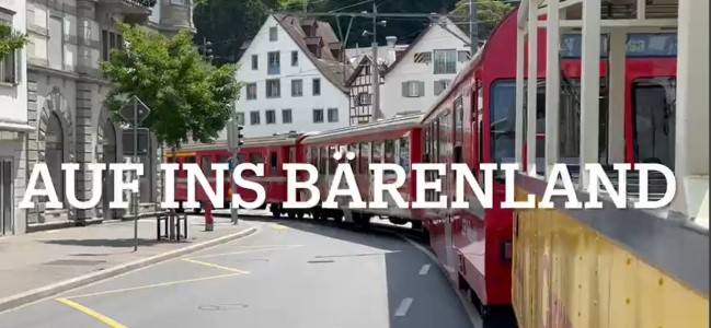Auf ins Brenland nach AROSA - Schweiz - mit der Rhtischen Bahn. Bitte auf das Bild klicken und der Film ffnet sich in einem neuen TAB ihres Browsers. 