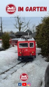 Mit der LGB "IM GARTEN" - HGe 4/4 II der FO Nr. 101. Danke an Hendrik Hauschild