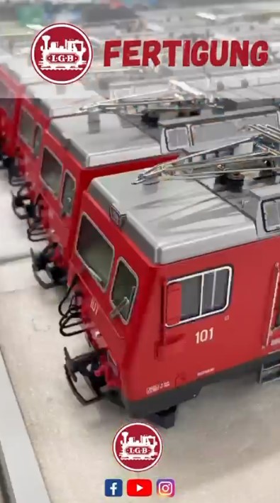 LGB-Art. Nr. 23103 - FO-Zahnradlok 101 - Video aus der Fertigung